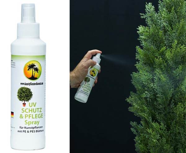 UV-Schutz-Spray 250ml Pflege Emulsion für Kunstpflanzen mit PE und PES Blättern