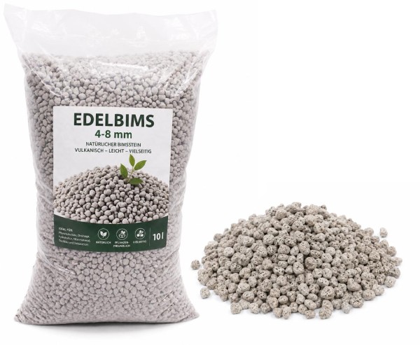 Edelbims 4-8mm im 10 Liter Sack als Füllmaterial für Übertöpfe