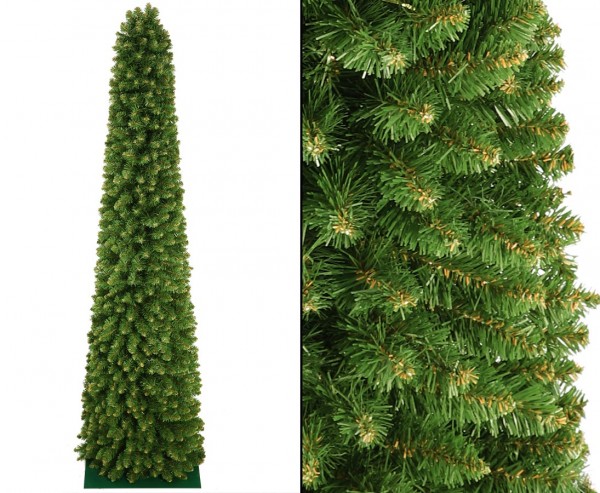 Künstliche Weihnachtsbaum Säule Kasan 150cm schwer entflammbar