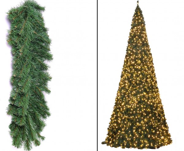 Künstlicher Weihnachtsbaum XXL Ringsystem mit LED Beleuchtung Höhe 720cm