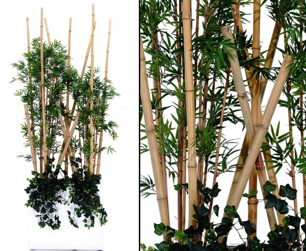 Kunstpflanzen Arrangement Raumteiler "Bambus Big" mit ca. 250x80x30cm
