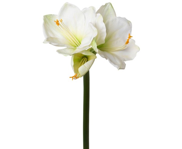 Künstliche Amaryllis weiß 68 cm, Real Touch Kunstblume