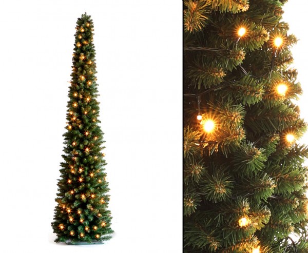 Weihnachtsbaum Säule beleuchted mit LED, Höhe 180cm