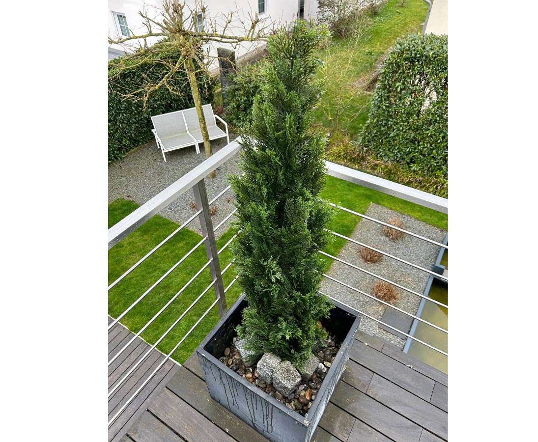 Wetterfeste Kunstpflanzen Zypressen Baum mit 150cm kaufen
