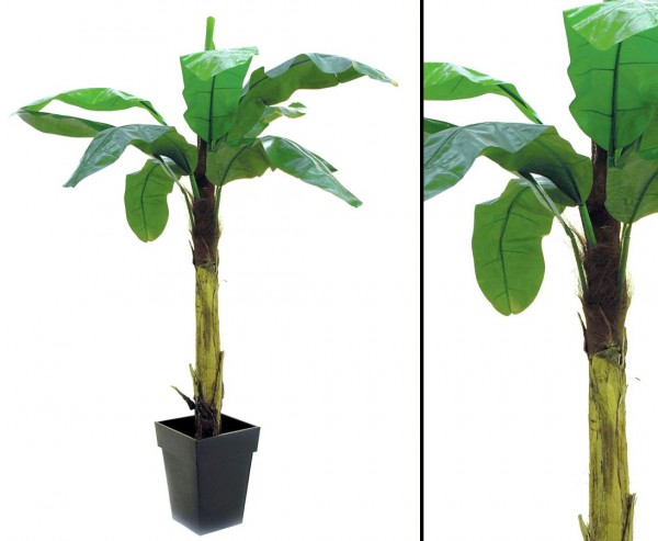 Bananenbaum Deko Pflanze mit 9 Blättern Höhe ca. 220cm