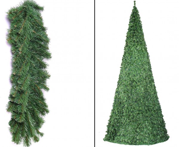 Künstlicher Weihnachtsbaum XXL mit 720cm, Ringsystem mit B1 PVC Nadeln