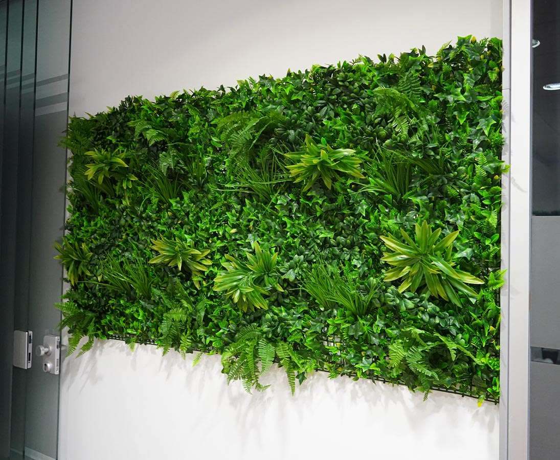 Wandverkleidung aus grünen Pflanzen für Außen mit 100x100cm kaufen
