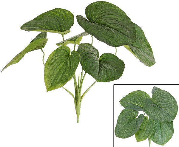 Hosta Busch Kunstpflanze mit 7 Blätter Höhe ca. 60cm