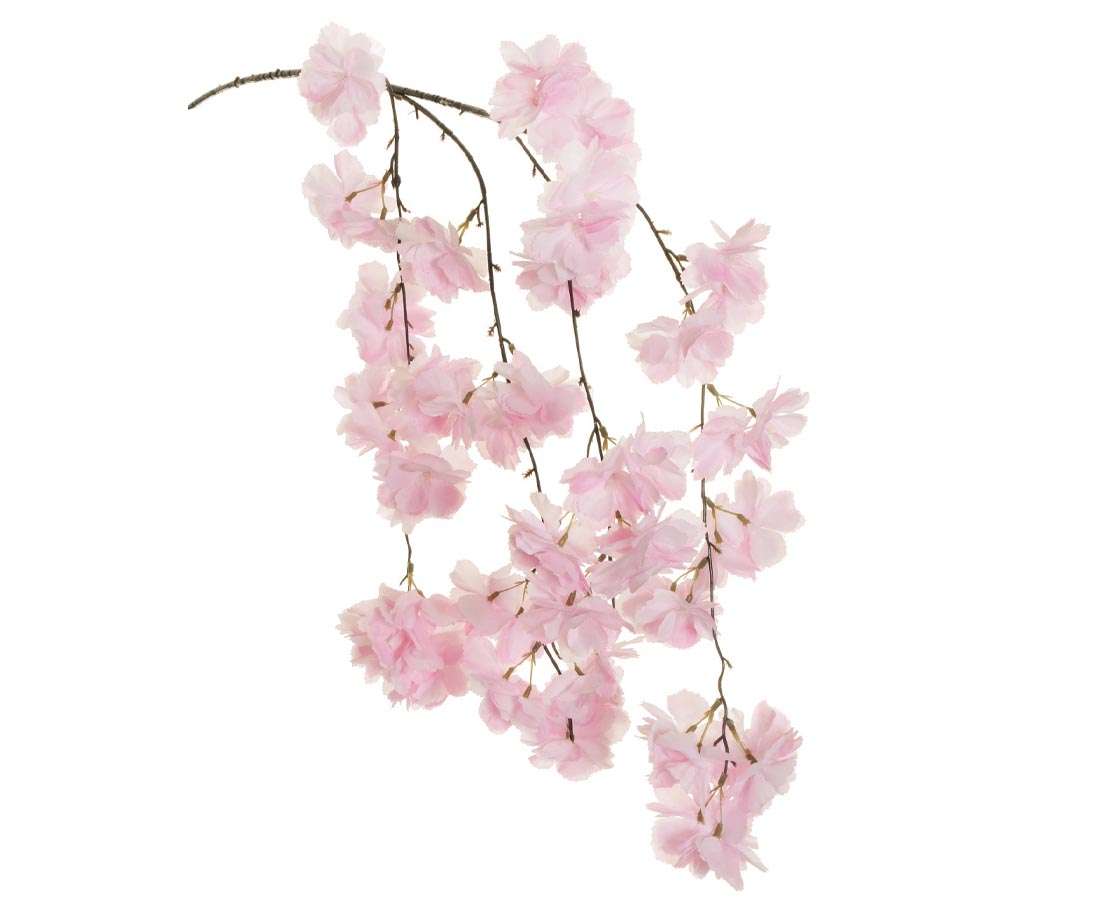Künstlicher Kirschblütenzweig 130cm mit 68 rosafarbenen Blüten