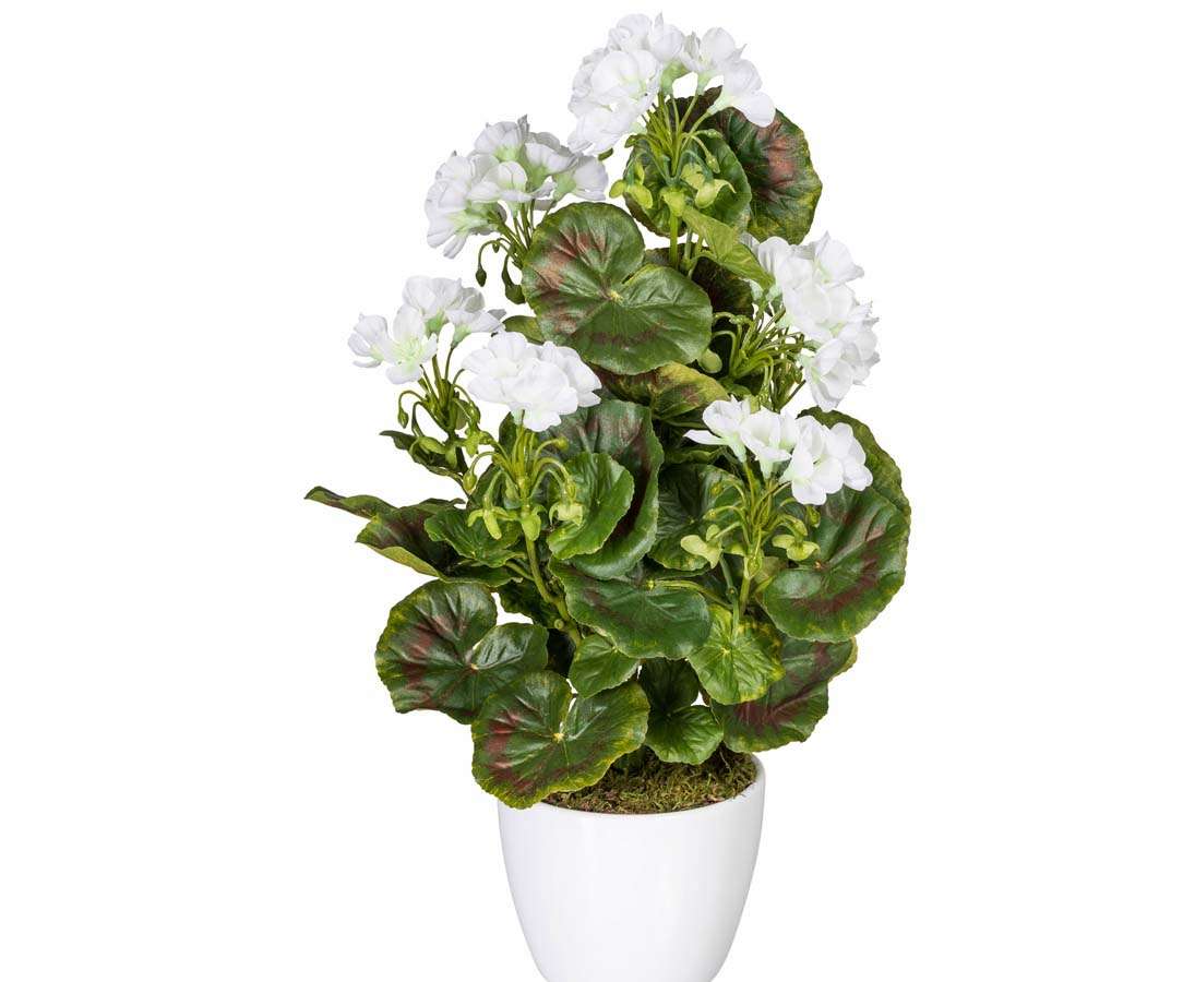 Künstliche Geranien 3er Set – 44 Cm, UV-beständig, Wetterfest, Für Außen & Innen, Rosa Garten Deko Ohne Pflege