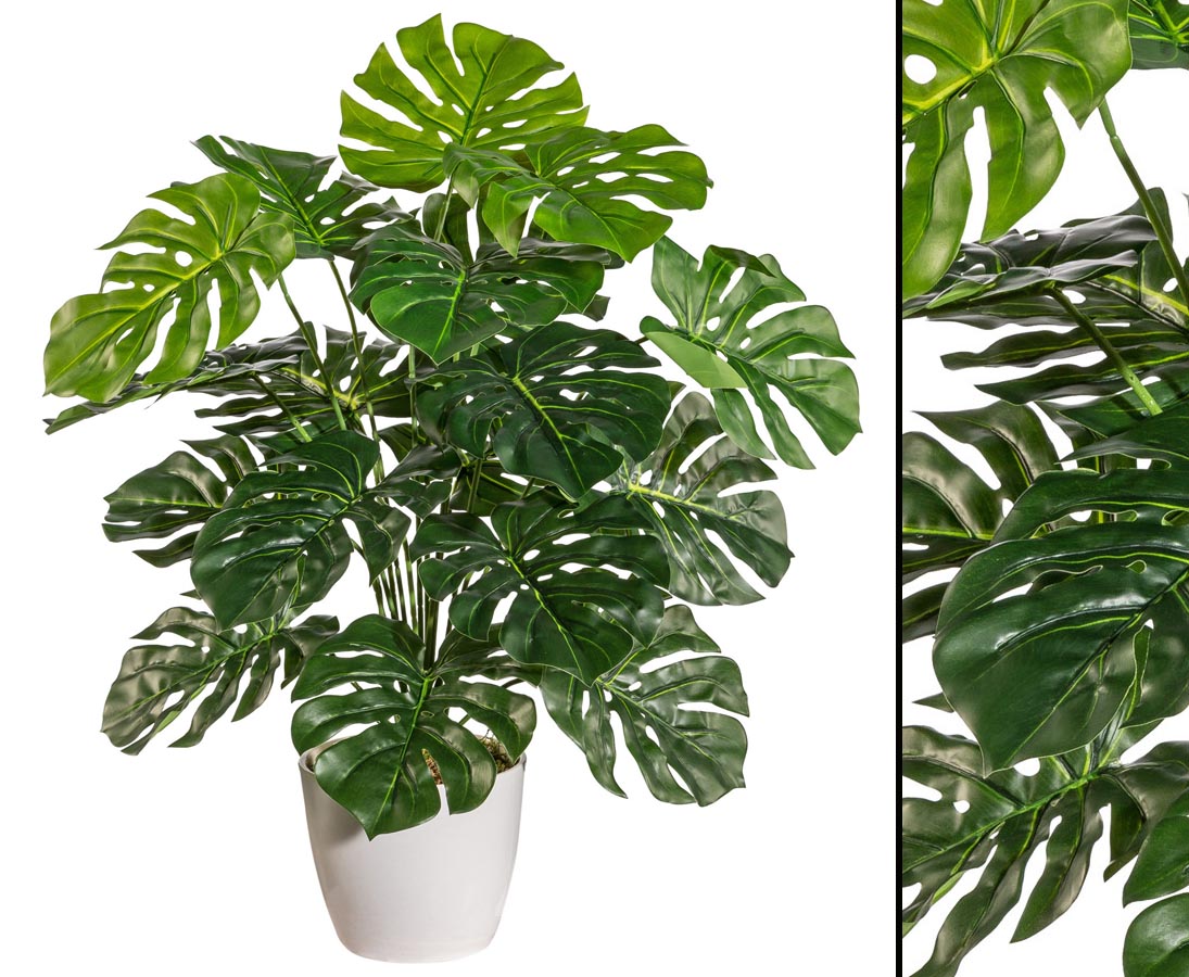 günstig mit Kunstpflanze Philodendron Topf kaufen 60cm