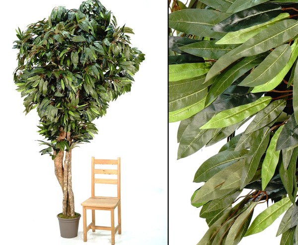 Mango Kunstbaum 300cm mit 2624 Blätter UV-sicher in Premium Qualität