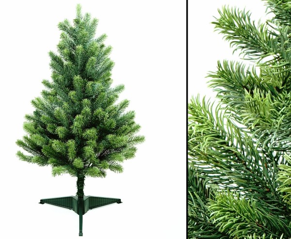 Schwer entflammbarer Weihnachtsbaum 85cm mit 156 Zweigen aus Spritzguss Nadeln